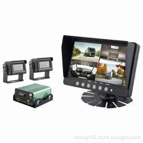 Car Mobile DVR Recorder System for Bus, with Digital Car Monitor and Car Camera